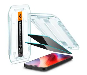 Spigen Glass tR EZ Fit (Privacy) 2 Pack ochranné sklo pro Apple iPhone 16 Pro Max čirá