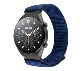 FIXED Nylonový řemínek Nylon Sporty Strap s Quick Release 22mm pro smartwatch tmavě modrý