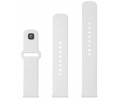 FIXED Set silikonových řemínků Silicone Sporty Strap s Quick Release 20mm pro smartwatch bílý