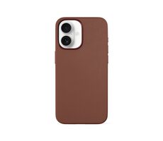 Epico Mag+ Leather ochranný kryt s MagSafe pro Apple iPhone 16 hnědá