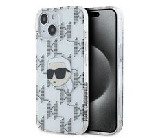 Karl Lagerfeld IML Electroplated Karl Head Zadní Kryt pro Apple iPhone 15 čirá