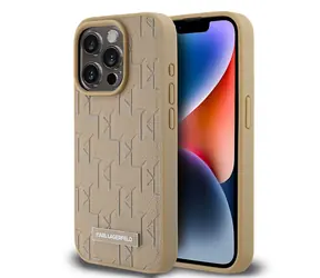 Karl Lagerfeld IML Choupette Head Metal Frame MagSafe Zadní Kryt pro Apple iPhone 14 Pro Max čirá