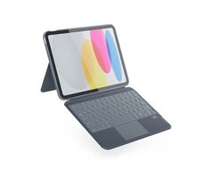 Epico Backlit Keyboard Case kryt s klávesnicí pro Apple iPad 10.9" (2022) - němčina šedá