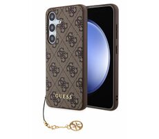 Guess 4G Charm Zadní Kryt pro Samsung Galaxy S24 hnědá