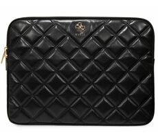 Guess PU Quilted 4G Metal Logo Obal na Notebook 13/14" černá