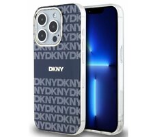 DKNY PC/TPU Repeat Pattern Tonal Stripe Magsafe Zadní Kryt pro Apple iPhone 15 Pro Max modrá