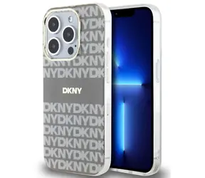 DKNY PC/TPU Repeat Pattern Tonal Stripe Magsafe Zadní Kryt pro Apple iPhone 15 Pro béžová