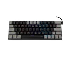 White Shark GK-002121 WAKIZASHI černo-šedá / Herní klávesnice / mechanická / BLUE Switch / US Layout / RGB / USB