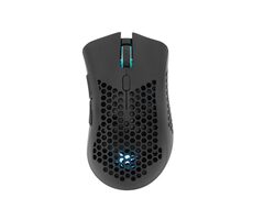 White Shark LIONEL černá / Herní bezdrátová myš / optická / 10000 DPI / 6 tlačítek / RGB / USB