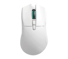Darmoshark N3 bílá / Herní bezdrátová myš / 26000DPI / 7 tlačítek / USB-C / BT / 2.4G 