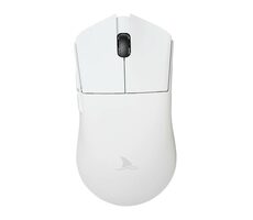Darmoshark M3 bílá / Herní bezdrátová myš / 26000 DPI / 5 tlačítek / USB-C / BT / PixArt 