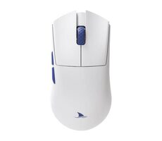 Darmoshark M3s PRO bílá / Herní bezdrátová myš / 26000DPI / 8 tlačítek / USB-C / BT / 2.4G 