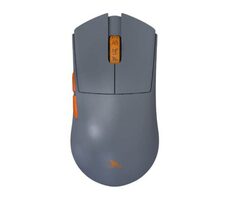 Darmoshark M3s PRO šedá / Herní bezdrátová myš / 26000DPI / 8 tlačítek / USB-C / BT / 2.4G 