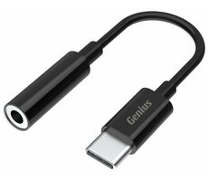 GENIUS ACC-C100 Redukce 3.5mm audio jack na USB-C 10cm černá