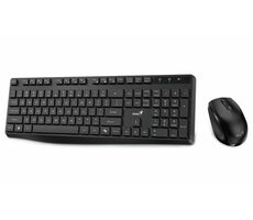 GENIUS KM-8206S černá / bezdrátový set 2.4GHz / Copilot / multimediální / tichá / USB / CZ+SK layout