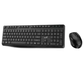 GENIUS KM-8206S černá / bezdrátový set 2.4GHz / Copilot / multimediální / tichá / USB / CZ+SK layout
