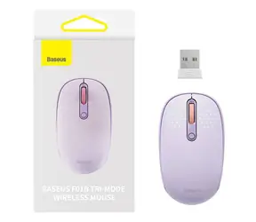 Baseus B01055503513-00 fialová / Bezdrátová myš / 1600 DPI / USB-A / Bluetooth 5.0