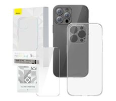 Baseus P60112200201-01 Corning Pouzdro pro Apple iPhone 12 Pro čirá / + tvrzené sklo