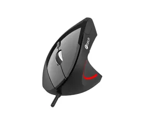 C-TECH VEM-09C / vertikální drátová myš / 1600DPI / 6 tlačítek / USB