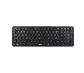 Rapoo E9310M Multi-mode šedá / Bezdrátová klávesnice / 2.4 GHz / BT 4.0 a 5.0 / ultra-tenká / 2x AAA baterie