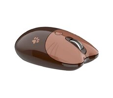 MOFII M3DM hnědá / Bezdrátová optická myš / Bluetooth / 2.4 GHz USB-A přijímač / 1600 DPI / 1x AA
