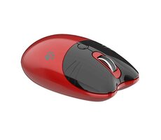 MOFII M3DM červená / Bezdrátová optická myš / Bluetooth / 2.4 GHz USB-A přijímač / 1600 DPI / 1x AA