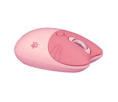 MOFII M3AG růžová / Bezdrátová optická myš / 2.4 GHz USB-A přijímač / 1600 DPI / 1x AA