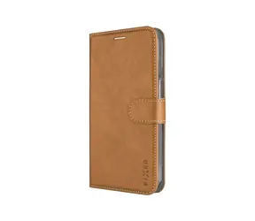 FIXED Pouzdro typu kniha Opus pro Apple iPhone 16 Pro hnědé / doprodej