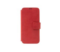 FIXED Kožené pouzdro typu kniha ProFit pro Apple iPhone 16 červené / doprodej