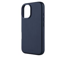 FIXED Kožený zadní kryt MagLeather s podporou MagSafe pro Apple iPhone 16 modrý / doprodej