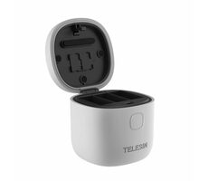Telesin GP-BTR-904-GY Allin box Tříslotová vodotěsná nabíječka pro GoPro Hero 12 & Hero 11 & Hero 10 & Hero 9