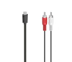 Hama audio redukce USB-C na 2 cinch zásuvky 1.5m