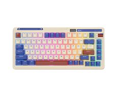 Royal Kludge KZZI K75 pro RGB Retro modrá / Bezdrátová klávesnice / mechanická / USB & 2.4GHz & BT / US Layout