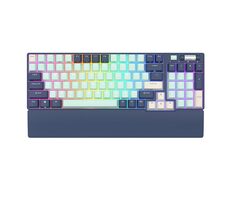 Royal Kludge RK96 RGB hnědé spínače modrá / Bezdrátová klávesnice / mechanická / 2.4GHz & USB / US Layout