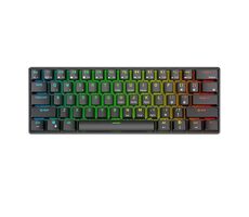 Royal Kludge RK61 RGB hnědé spínače černá / Bezdrátová klávesnice / mechanická / BT & USB / US Layout