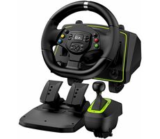 Rozbaleno - GENIUS GX SpeedMaster X2 / Sada volantu a pedálů / 1080° rotační a vibrační/pedály / řadící páka / rozbaleno