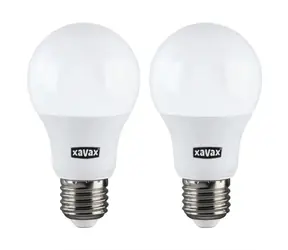 Xavax LED žárovka 2ks / Patice E27 / 806 lm (nahrazuje 60 W) / teplá bílá