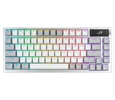 ASUS ROG AZOTH bílá / herní klávesnice / mechanická / bezdrátová / spínače ROG NX RED / US
