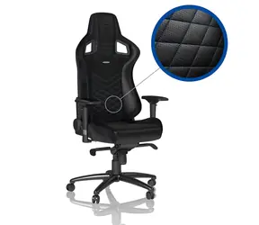 noblechairs EPIC černo-modrá / Herní židle / syntetická kůže / nastavitelná / pojezdová kolečka / nosnost 120 kg 