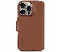 Decoded Leather Detachable Wallet odnímatelné kožené pouzdro pro Apple iPhone 16 Pro hnědá