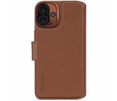 Decoded Leather Detachable Wallet odnímatelné kožené pouzdro pro Apple iPhone 16 Plus hnědá