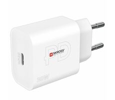 SKROSS USB-C nabíjecí adaptér Power charger 30W bílá / 1x USB-C