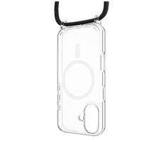 FIXED MagPure Neck Kryt s černou šňůrkou na krk pro Apple iPhone 16