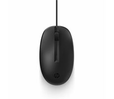 HP 125 Wired Mouse černá / drátová myš / optická / 3 tlačítka / 1200 dpi / USB-A / 1.8m