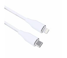 Solight SSC1902-S  kabel USB-C (M) - Lightning (M) 2m bílá / silikon