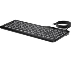 HP 400 Backlit černá / drátová klávesnice / membránová / USB / CZ-SK Layout / 1.5m