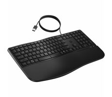 HP 480 Comfort černá / drátová klávesnice / membránová / USB / CZ-SK Layout / 1.5m