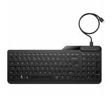 HP 405 Multi-Device Backlit černá / drátová klávesnice / membránová / USB-C / podsvícená / US Layout