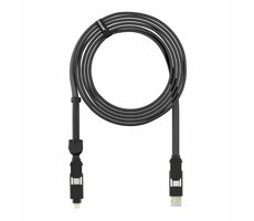 Rolling Square inCharge XL 3m černá / nabíjecí a datový kabel 6v1 / USB / USB-C / Lightning / MicroUSB / 100W