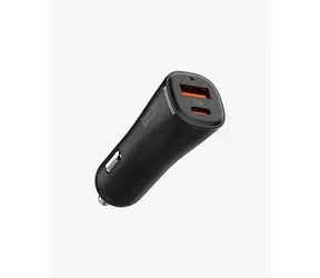 Spigen ArcStation Essential 48W černá / nabíječka do auta / USB-C / USB-A / PD / QC 